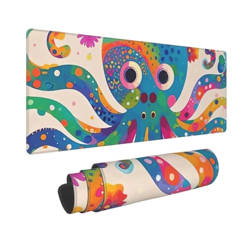 Tapis de souris de jeu étendu antidérapant pour clavier et mouvements amples