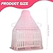 Cunlvyyds Baby Bed Canopy, Adjustable Height Bed Canopy with Encrypted Mesh, Breathable Skin-Friendly Curtains for Baby Toddler Bedroom Decoration Accessories