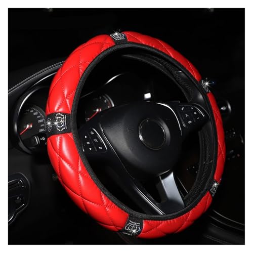 �n���h���J�o�[ �\�t�g���U�[�X�e�A�����O�z�C�[���J�o�[ �_�C�������h�C�����C 14.5�`15�C���` �J�[�A�N�Z�T���[ �C���i�[�����O�Ȃ� �� �X�e�A�����O�J�o�[(Red)