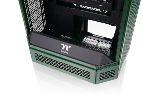 Thermaltake The Tower 600 | E‑ATX Mid‑Tower Gehäuse | 3‑Seiten‑Tempered‑Glass | Vertikales Design | Unterstützt ATX/ATX Mainboards | Kompatibel mit 420‑mm‑Radiatoren & High‑End‑GPUs | Racing Green