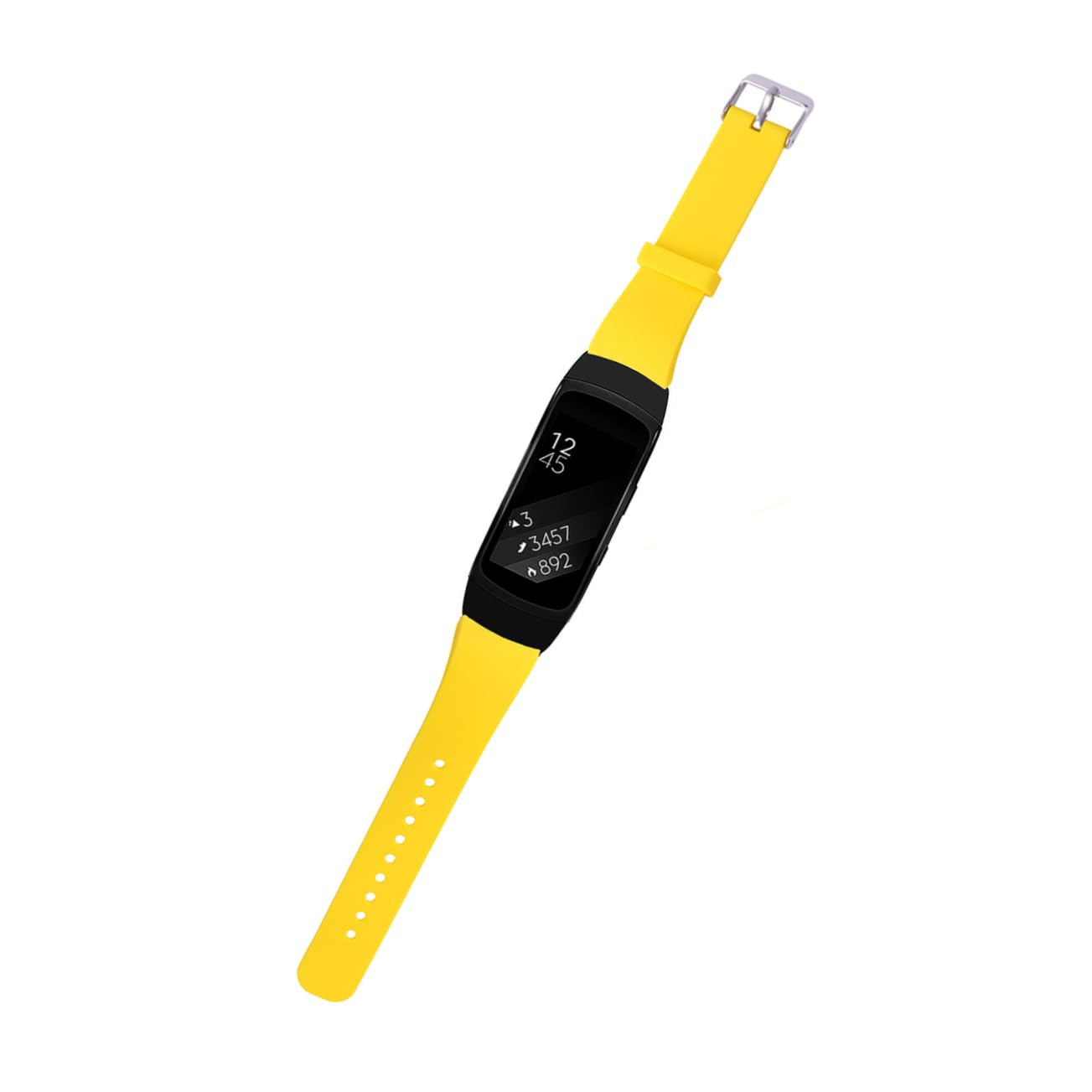 COSMEVIVI Band Replacement for Silicone Wristband Yellow Ergonomic Design for Comfortable Sports Wear Easy to Replace