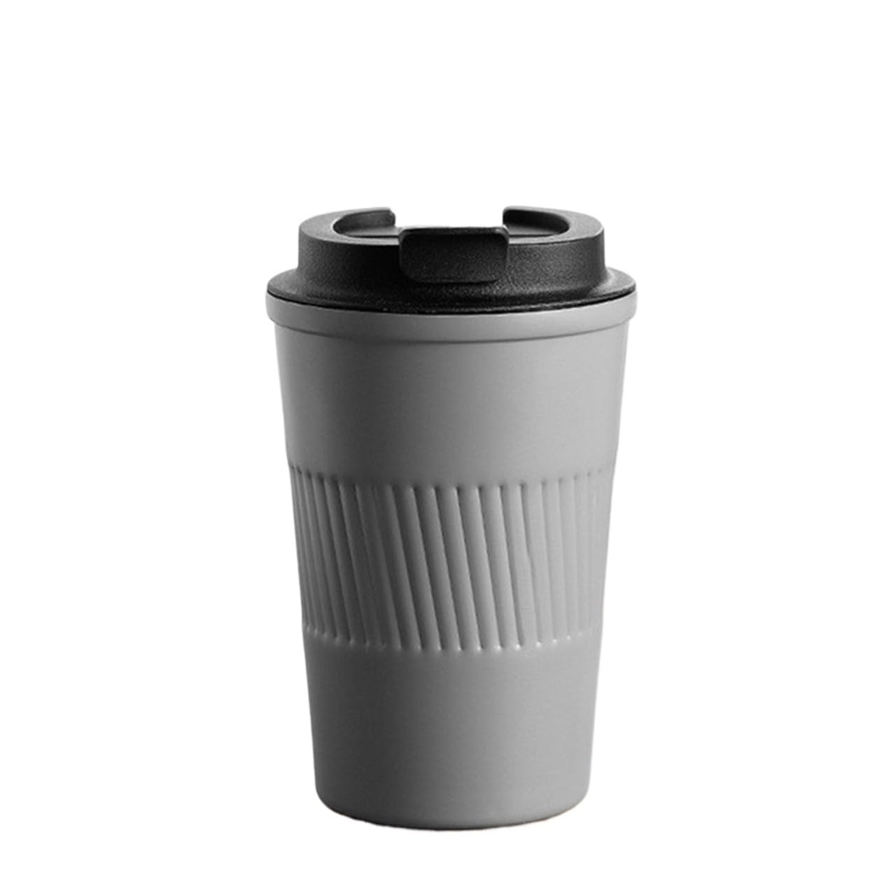 Kaffeebecher, Reise-Thermobecher, Kaffeetasse, modisch, Auto-Thermosbecher, Reise-Thermobecher, Isolierflaschen for Geschenke, isolierter Becher(Gray,350ml)