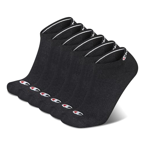 Champion Men's 6-pack Low Cut Athletic Socks With Moisture-wicking, Breathable Stretch (Size 6-12)