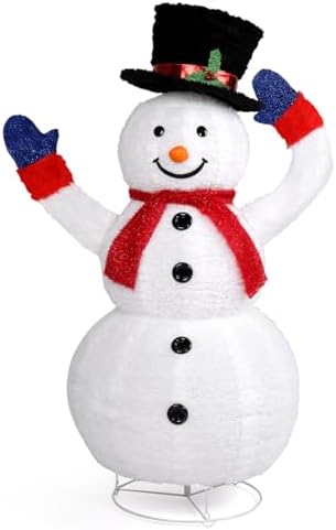 Outvita Outdoor Christmas Decorations 4ft Electric Snowman with M...