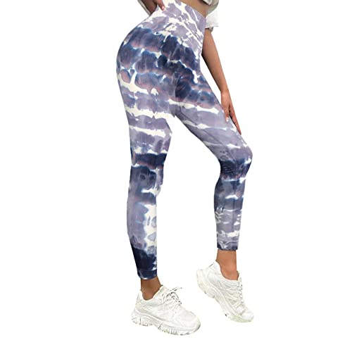 Leggings de yoga para pilates y rutinas de running mallas cómodas de mujer en color azul L