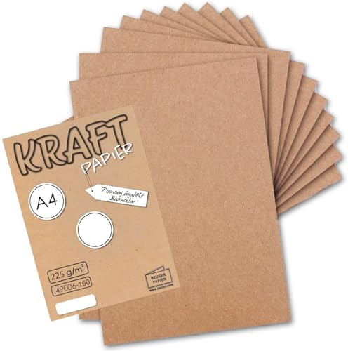 Papier kraft vintage rose A4 rigide pour éviter les déchirures