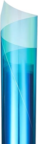 Miniatura 7 de XhuangTech Rollo de película solar tintada para ventana delantera, resistente a los arañazos, 60% VLT (azul claro, 39.37 x 59.05 pulgadas)