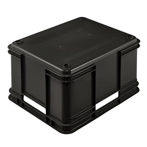 keeeper Eurobox XL, robuster Kunststoff (PP), 43 x 35 x 24 cm, 28 Liter, Eco Graphit