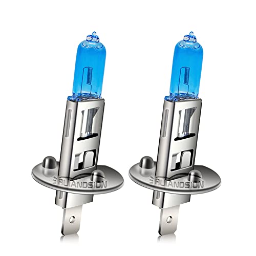 Ruiandsion 2pcs H1 Bombilla Halógena para Faros Antiniebla 100W 24V Xenon Blanco 6000K 64150 12258 Bombillas