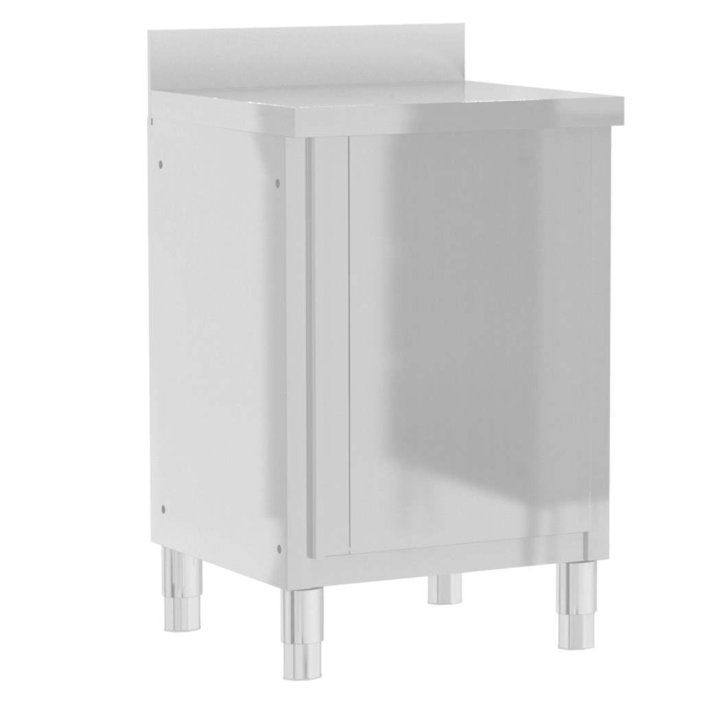 Armadi da cucina commerciali, 3 pezzi, in acciaio inox, per uso alimentare, con piedini regolabili, 50 x 60 x 96 cm, ideale per gastronomia, ristorante, hotel, catering, forniture