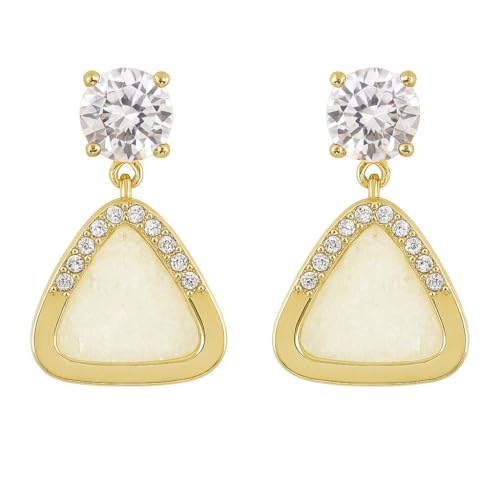 Image of Estetica Artificial Fashion Women's Silver Plated Platinum Plated Stylish Crystal. Stud Earrings | Lovely Gift | Girls Earring | Women Earring Color Silver (Pack of 1)