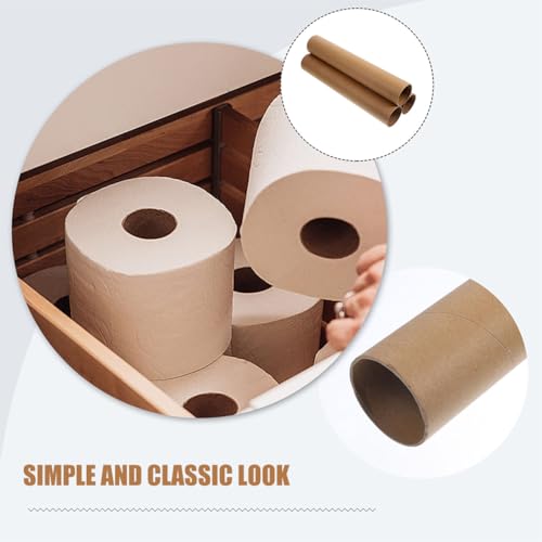 Lurrose 6 Stück Braune Papierröhren Für Diy-projekte, Bastelpapierrollen Für Heimhandwerk Und Kunstaktivitäten, Pappröhren Für Scrapbooking Und Kreative Designs