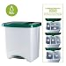 Denox Cubo Basura ecológico, Verde y Gris Claro, Centimeters, 50