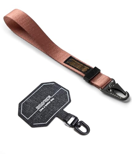 Image of Ringke Tactical Webbing Hand Strap with Patch [Heavy Duty Tactical Carabiner] Durable Anti-Tear Multi-Purpose Phone Wrist Strap for Travel, Hiking, etc