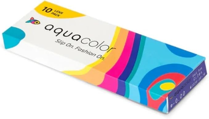 Aqua-color Daily Disposable Color Contact Lenses, Pack of 10 (Mystery Brown)