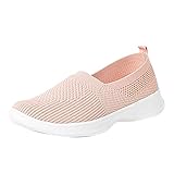 Zapatillas deportivas de senderismo para mujer, de malla, cómodas, cómodas, de malla, informales, planas, para caminar