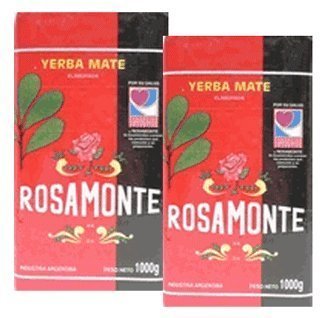 Rosamonte Yerba Mate - Elaborada Con Palo 1kilo 2-pack by Rosamonte