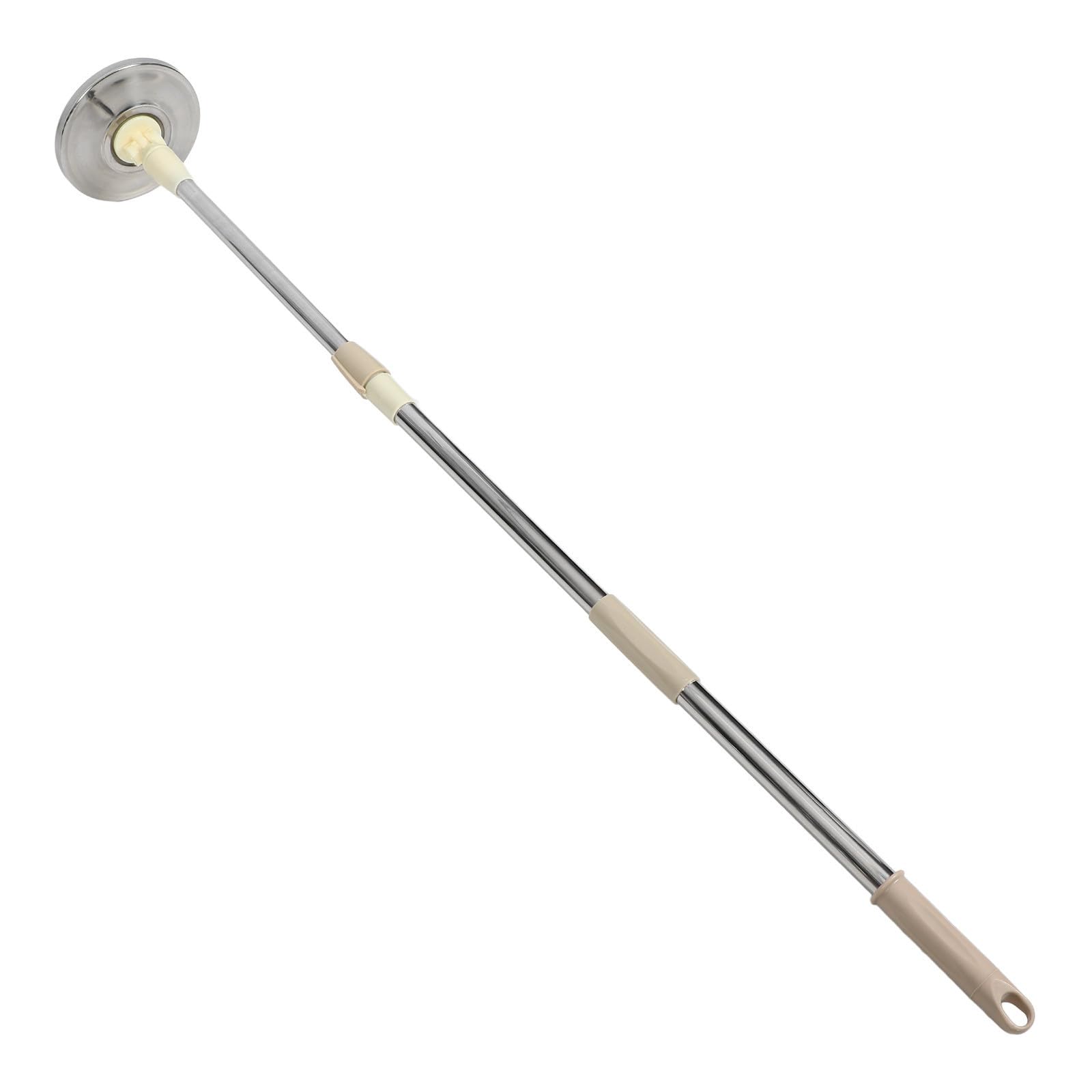 Trapeador de acero inoxidable duradero con varilla giratoria y mango desmontable de limpieza