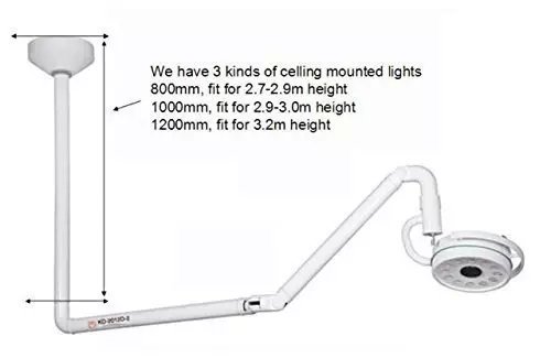 DOC.ROYAL 360°Ceiling Mounted LED Surgical Medical Exam Cold Shadowless Lamp (1200MM)