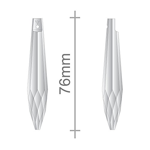 Crystal Pear 76 mm 1 pezzo in elegante confezione