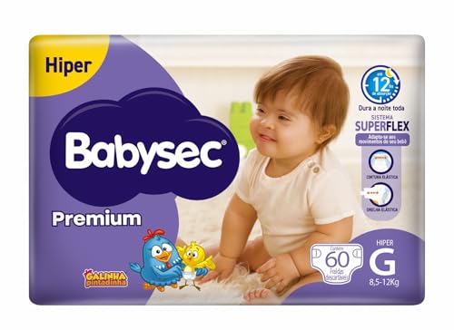 Babysec Fralda Premium Hiper G 60 Un
