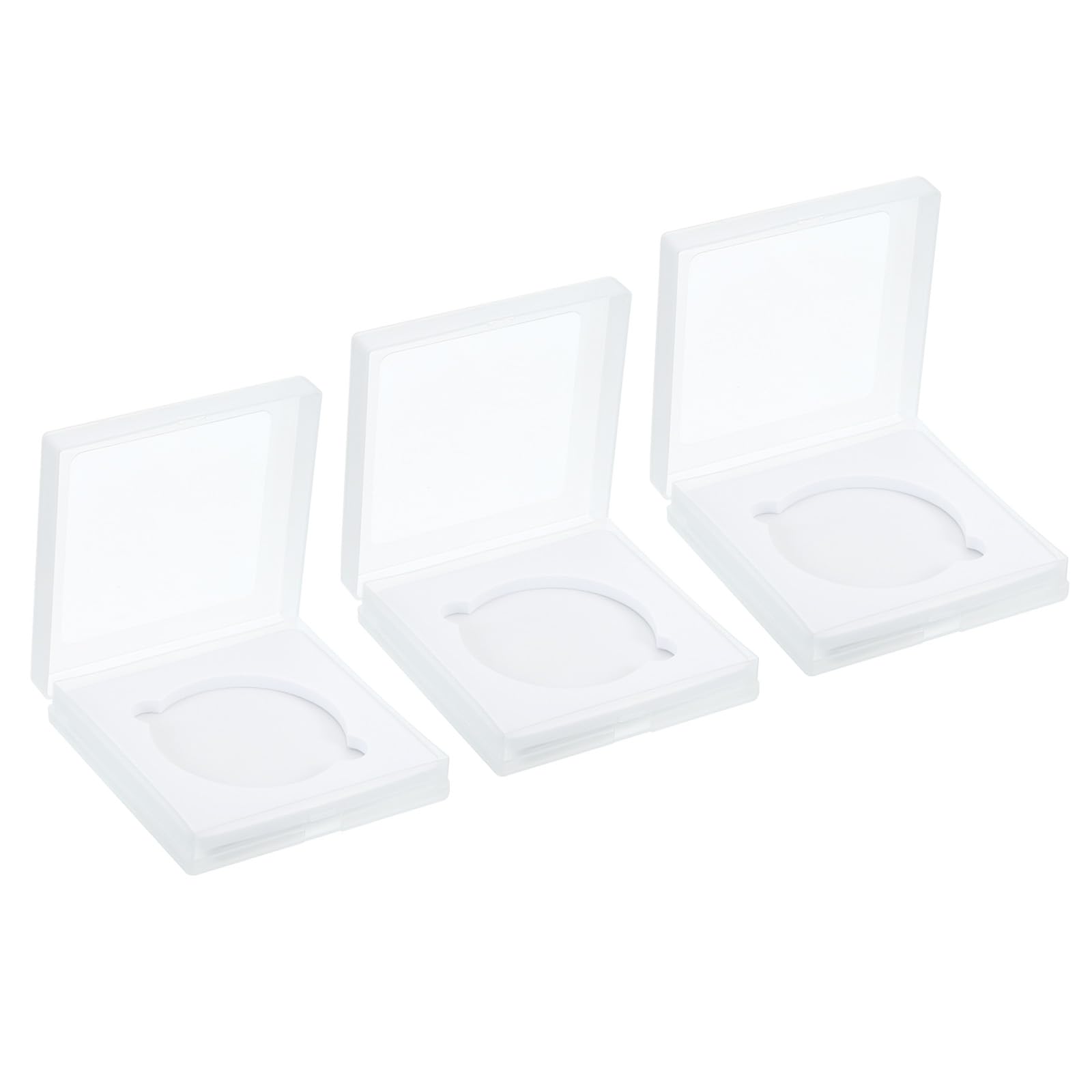 PATIKIL 58mm Lens Filter Case, 3pcs Camera Filter Case Portable Lens Filter Box Water Resistant Dustproof Plastic for Photography Filter Storage