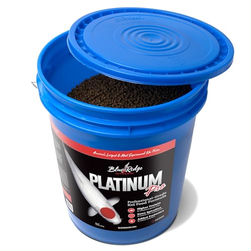Blue Ridge Koi Fish Food 14lb - Koi Food 3/16” Platinum Pro Formula Goldfish Food, Premium Fish Food for Ponds, Ponds Fish Food, Floating Pond Pellet - Image 2