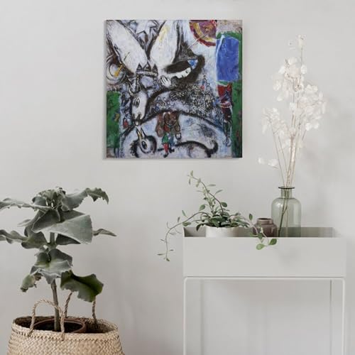 Impression sur toile Chagall Le Grand Cirque 60x60 pour habiller un mur