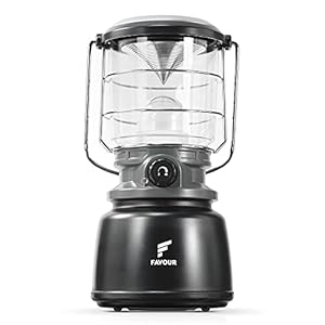 Favour Retro LED Campinglampe Laterne High-Power 1300 Lumen, Vintage Design, Camping Licht, Sturmlaterne Farbtemperatur…
