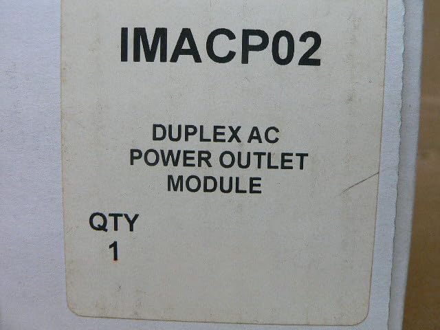 Automation Systems Interconnect (Asi) Imacp02 Duplex Three Prong Modular Outlet