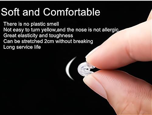 Miniatura 5 de BEHLINE - 5 pares de almohadillas de nariz para anteojos, de silicona suave, para cámara de airebolsa de aire, almohadillas para puente de nariz,