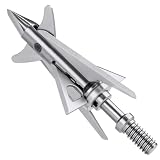 AOULGKA 4-Blade Hunting Hybrid Broadhead 4 Pack...