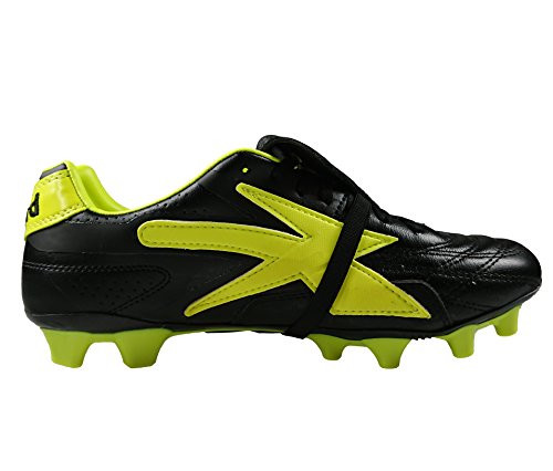 Concord Men's Soccer Cleats S160 XN Color Black/Green Leather2