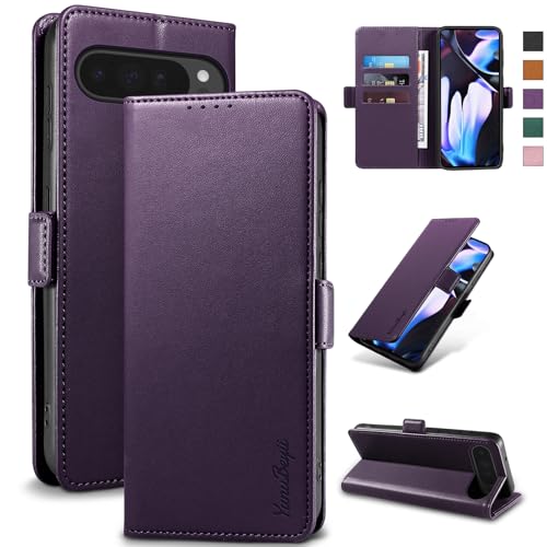 Yunubeyii Wallet Flip Case for Google Pixel 9 Pro XL,Purple