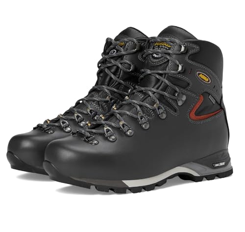ASOLO Men's Power Matic 200 GV EVO Hiking Boots – Waterproof Full-Grain Leather High-Cut Backpacking Boots, Graphite, 10