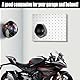 JINJUMEI 3 Stück Helmhalter mit Haken, Halterung für Motorradhelm, Wandmontage Helmhalterung, Helmhalterung Wand für Aufhängen von Motorradhelm und Schlüssel