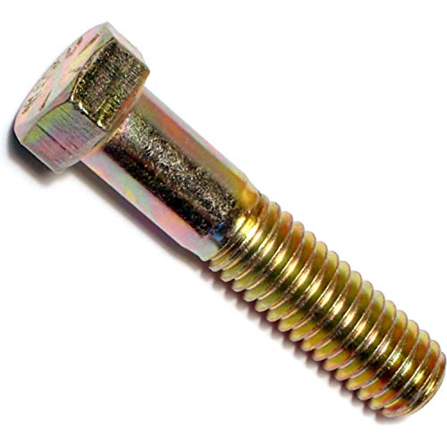 Image of Hard-To-Find Fastener Grade 8 Hex Cap Coarse Large Bolts, Bulk Pack, Steel Hex Bolts for Construction, Home Improvement, 7 /16-14 x 2, Pack of 25