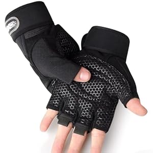 lmytdo Gym Gloves, Weight Lifting Gloves Men & Women with Wrist Wrap Support, Breathable & Full Palm Protection and Extra Grip, for Exercise Weightlifting/Training/Fitness/Cycling/Hanging/Pull Ups