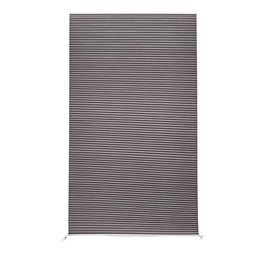 Amazon Basics - Estor celular sin cadenilla, sin necesidad de taladrar, 70 x 140 cm, blanco/gris
