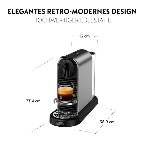 NESPRESSO DE’LONGHI CitiZ Platinum Titan Original Kapselmaschine EN220.T – Ansicht 4