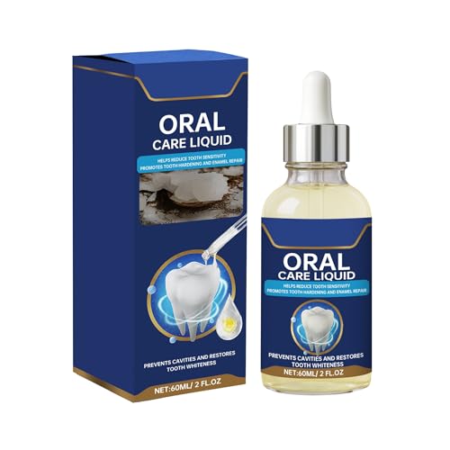 Liquido Rimineralizzante per Denti, Gocce Sbiancanti e Remineralizzanti per Denti, Formula Sicura, Liquido per il Trattamento della Recessione Gengivale, Rinforza lo Smalto, Previene la Carie