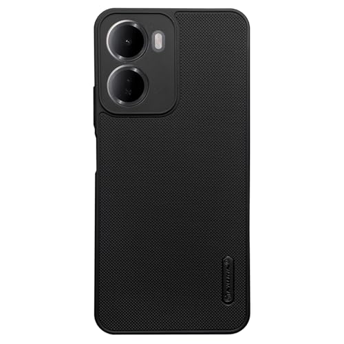 Image of Back Cover for Redmi 15A 5G, Super Frosted Raised Camera Protect | Textured Grip Design | Ultra-Soft Dotted Slim-Fit Design | Microfiber Cloth Inside | (Black)