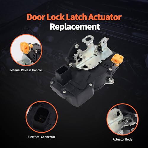 Image of HiSport Front Right Passenger Side Power Door Lock Actuator 931-304 | 20783852 Compatible with Cadillac Chevy GMC Escalade EXT Avalanche Silverado Suburban Sierra 1500 2500 3500 2007-2009