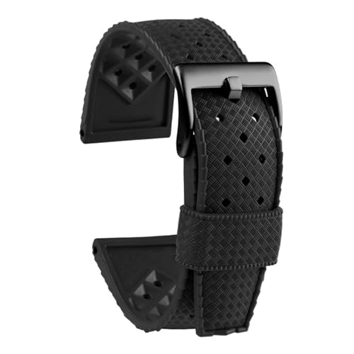 [VEł] Oris Seiko Citizen EHb`oh 20mm 22mm Ή gsJo[Xgbv VR gsbNXgbv X}[gEHb`Xgbv h(Black-black,20mm)