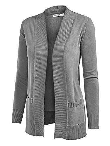 Lock and Love Women's Open Front Knit Cardigan2