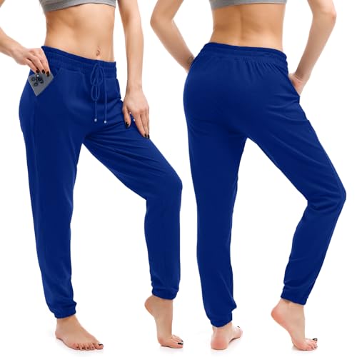 Image of Walifrey Womens Joggers with Pockets, Drawstring Sweatpants Women for Lounging Jogging Workout and Gym