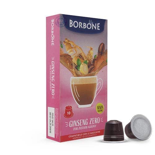 60 Capsule Caffe Borbone Compatibili con Nespresso Ginseng Zero Senza Zuccheri Aggiunti - L' Emporio del Caffè