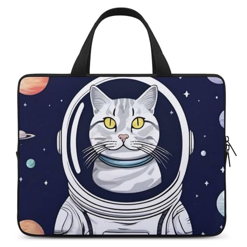 Housse ordinateur portable 13 chat espace pour éviter les rayures de sac