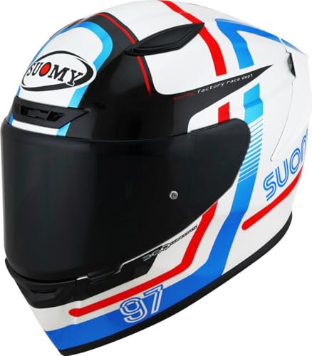 Suomy Track-1 Ninety Seven 2023 Casco, bianco/rosso/blu, L (59/60)