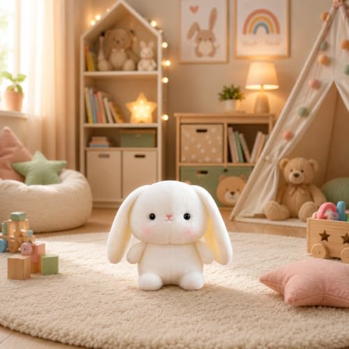 Image of SCOOBA Super Cute Mink Fabric Baby Rabbit Soft Toy 20cm Height (Tiny Rabbit)